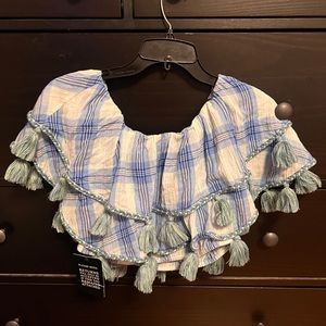 Misa Los Angeles linen tassel top size S